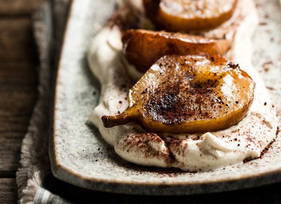 <strong>Get the <a href="http://chimeraobscura.com/mi/thats-a-wrap/">Roasted Pears with Espresso Mascarpone Cream recipe</a> 