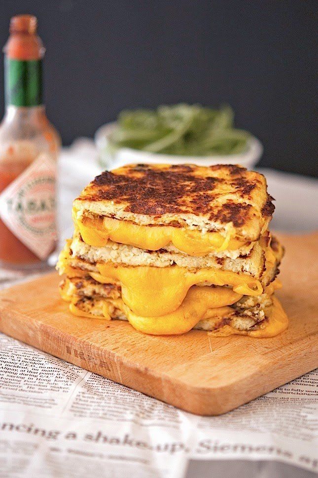 Swap your standard grilled cheese for a cauliflower crust grilled cheese