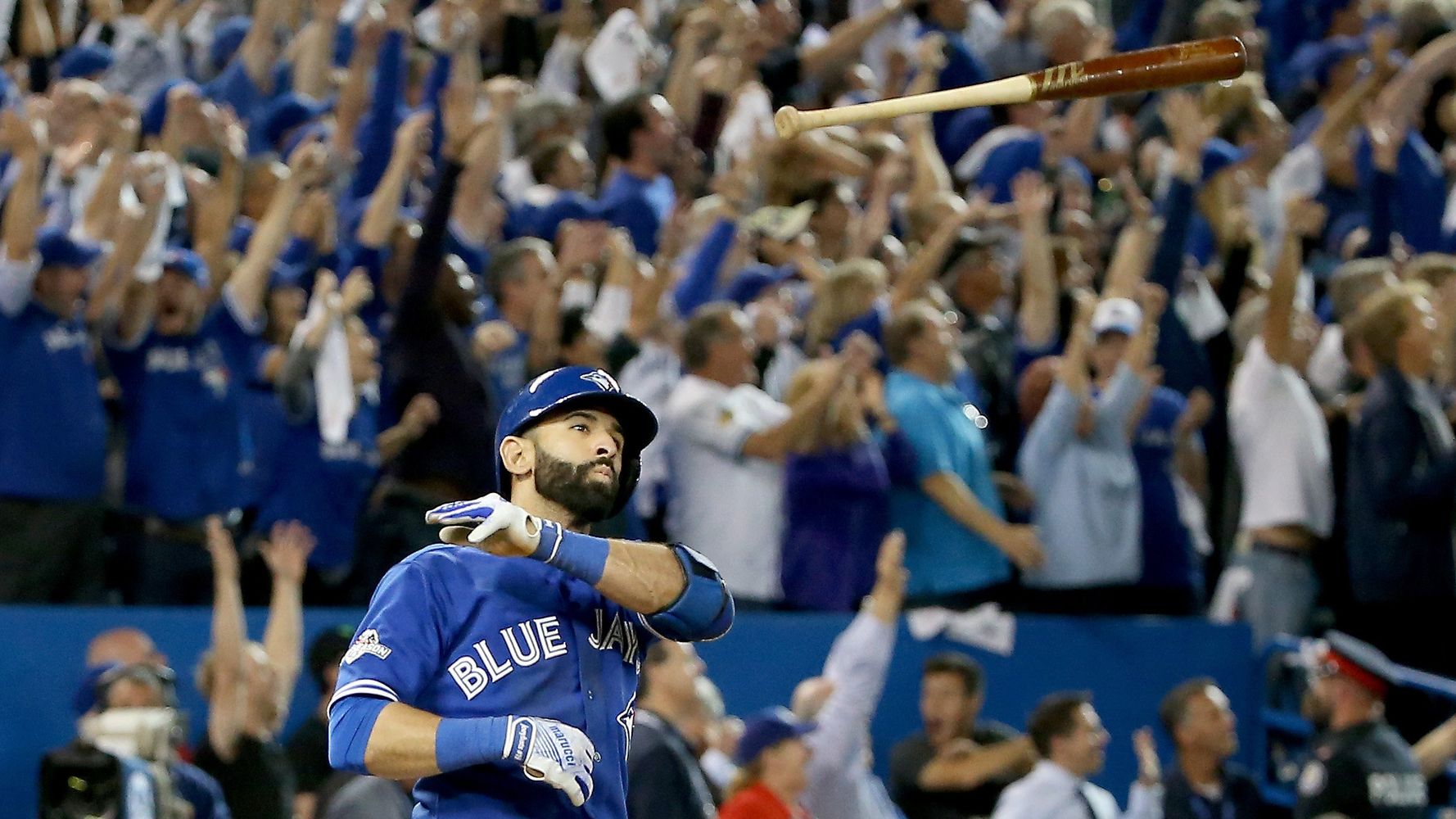 Bautista discusses his legendary bat flip