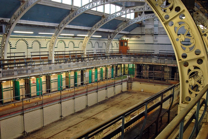 The Moseley Road Baths in the United Kingdom are Edwardian public baths still in use today, but government spending cuts may shut them down.