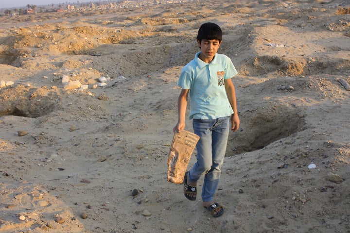 The Abu Sir Al Malaq archeological site in Egypt is one of the endangered world heritage sites listed on the World Monum