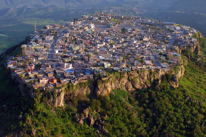 The hilltop city of Amedy, located in Iraq's autonomous Kurdistan region, has absorbed an upswell of refugees due to vio