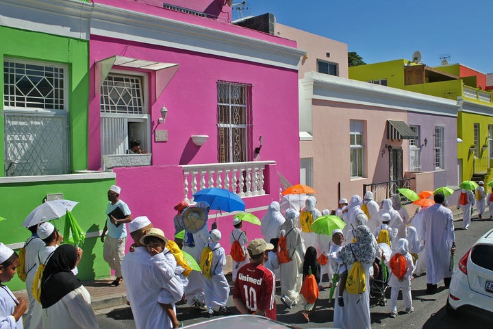 Bo-Kaap is a town in South Africa recognized for its distinctive architecture and its enduring Muslim culture, but it's