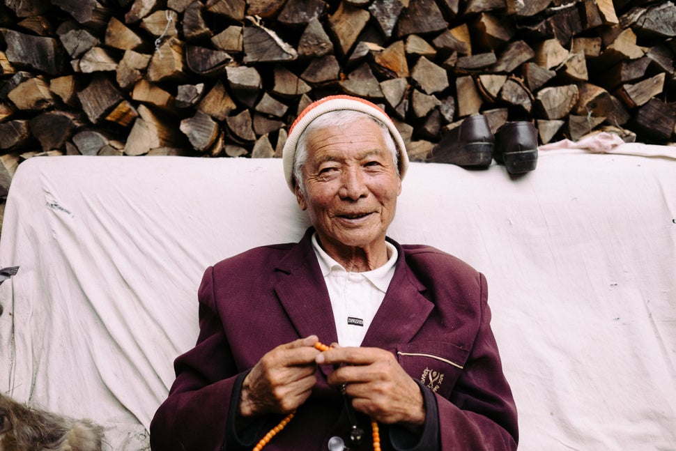Rinchen Gyalsto helped to "struggle" landlords in Wenping after the Communist Party takeover.i /