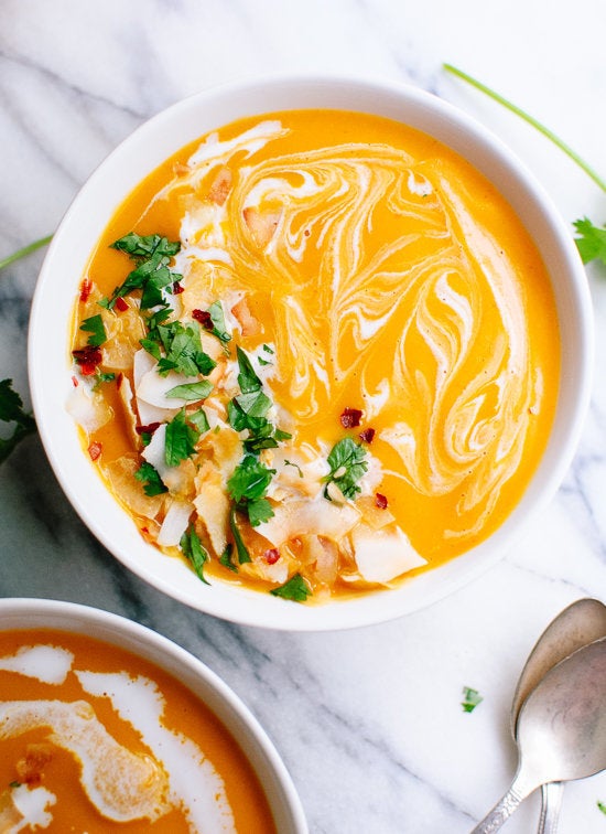 Thai Curried Pumpkin Soup - Gimme Some Oven