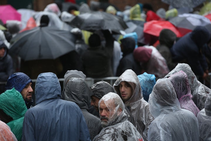 Thousands of refugees in Germany are living in tents and could freeze as winter sets in.