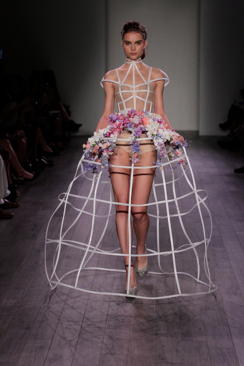 The 15 Most Nsfw Wedding Dresses From Bridal Fashion Week Huffpost Life