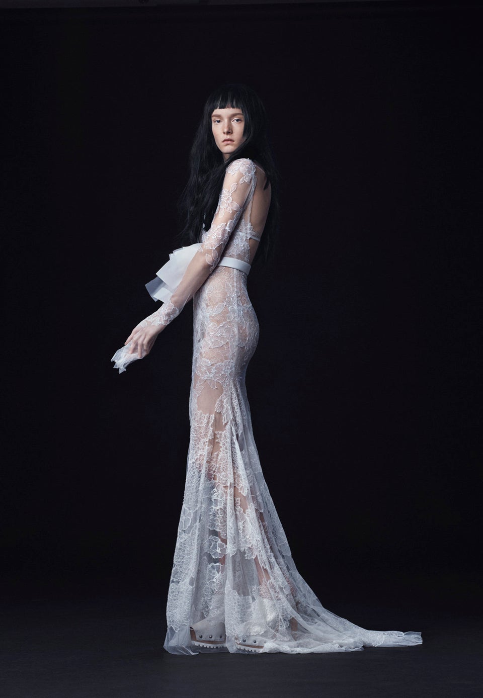 The 15 Most Nsfw Wedding Dresses From Bridal Fashion Week Huffpost Life