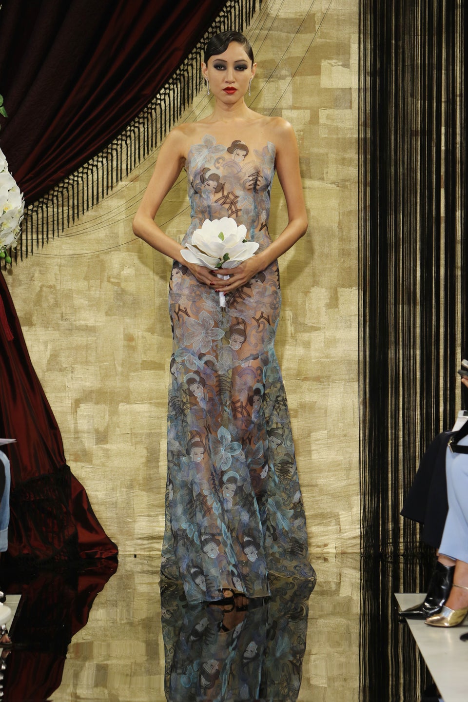 The 15 Most Nsfw Wedding Dresses From Bridal Fashion Week Huffpost Life