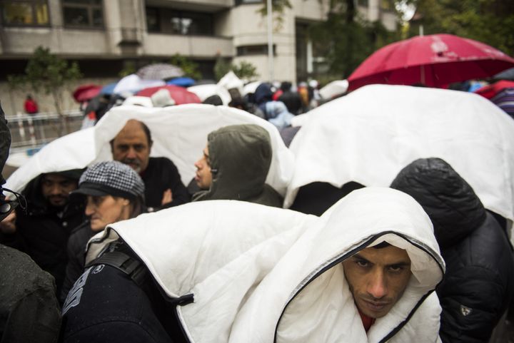 Thousands of refugees in Germany are living in tents and could freeze as winter sets in.