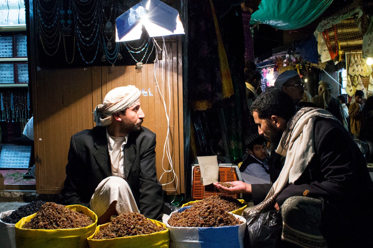 A calm evening in the city of Sanaa during Ramadan, June 24, 2015.