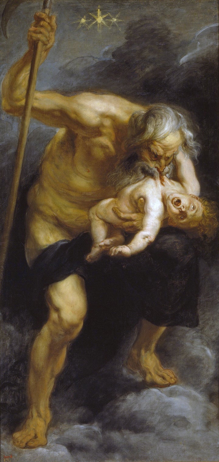 Peter Paul Rubens, "Saturn, Jupiter's father, devours one of his sons," 1636-1638