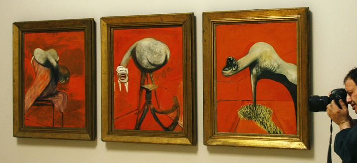 Francis Bacon, "Three studies for a Self-Portrait," 1944