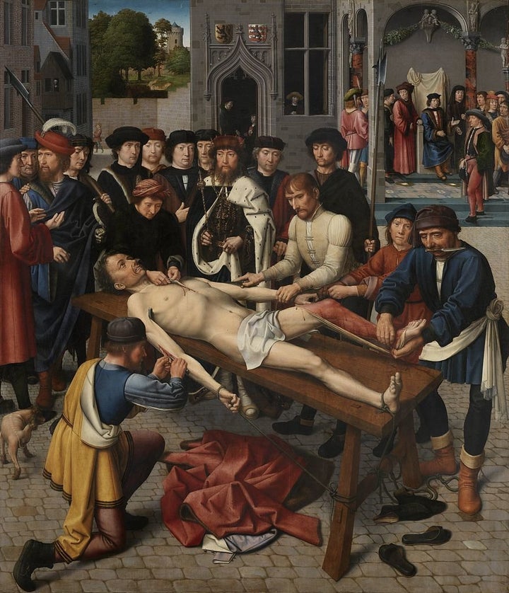 <a href="https://commons.wikimedia.org/wiki/File:Gerard_David_-_The_Judgment_of_Cambyses,_panel_2_-_The_shedding_of_the_corrupt_judge_Sisamnes.jpg" role="link" class=" js-entry-link cet-external-link" data-vars-item-name="Gerard David, "The Judgment of Cambyses," 1498/1499" data-vars-item-type="text" data-vars-unit-name="56216369e4b0bce34700be92" data-vars-unit-type="buzz_body" data-vars-target-content-id="https://commons.wikimedia.org/wiki/File:Gerard_David_-_The_Judgment_of_Cambyses,_panel_2_-_The_shedding_of_the_corrupt_judge_Sisamnes.jpg" data-vars-target-content-type="url" data-vars-type="web_external_link" data-vars-subunit-name="article_body" data-vars-subunit-type="component" data-vars-position-in-subunit="15">Gerard David, "The Judgment of Cambyses," 1498/1499</a>