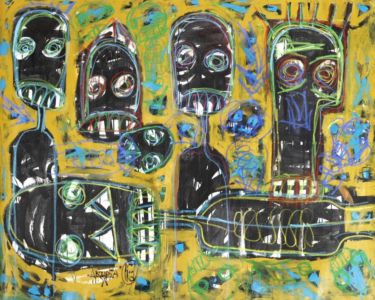 Untitled (2014), Aboudia Abdoulaye Diarrassouba