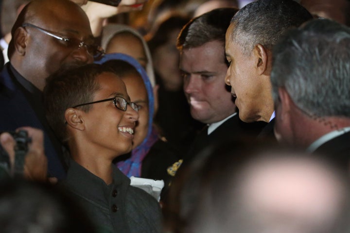 Ahmed Mohamed and President Barack Obama met during White House Astronomy Night.