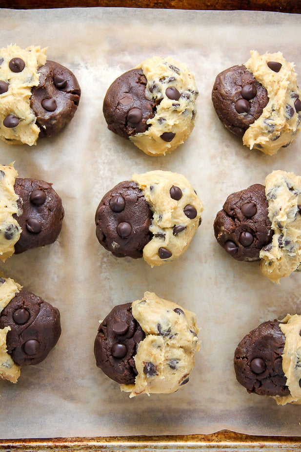 Deep Dish Chocolate Chip Cookie Skillet Brownie and Brookie Cups