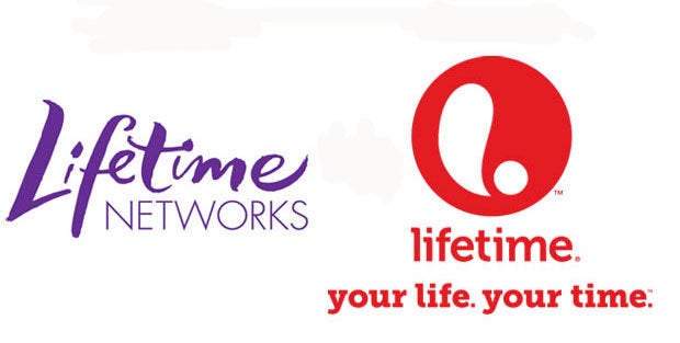 Lifetime's most recent logo transition.