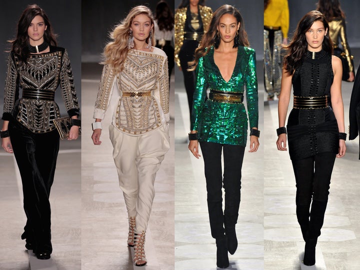 (L-R): Kendall Jenner, Gigi Hadid, Joan Smalls, Bella Hadid