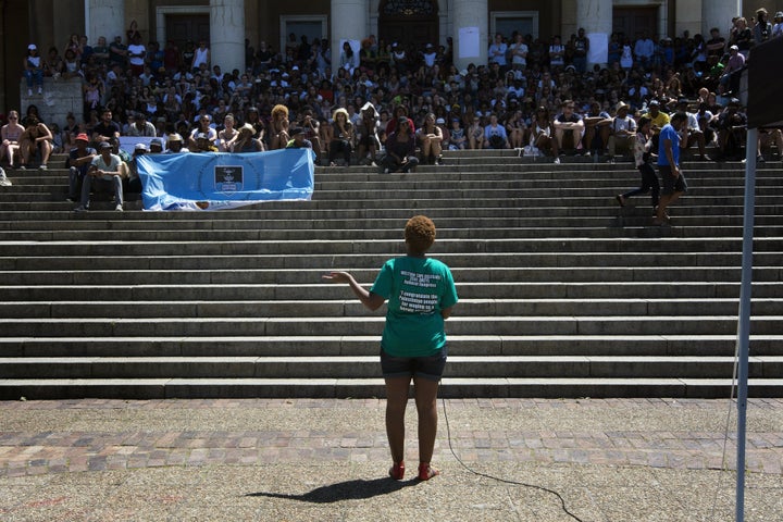 On Oct. 21, South African police fired rubber bullets and stun grenades at students rallying against university fee increase.