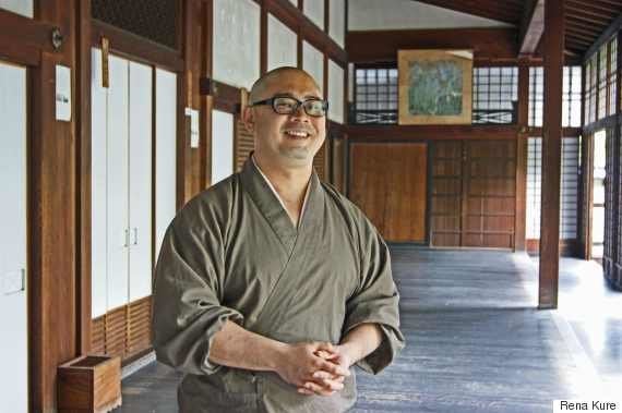 Deputy Head Priest Zenryu Kawakami at Shunkoin temple in Kyoto, Japan.