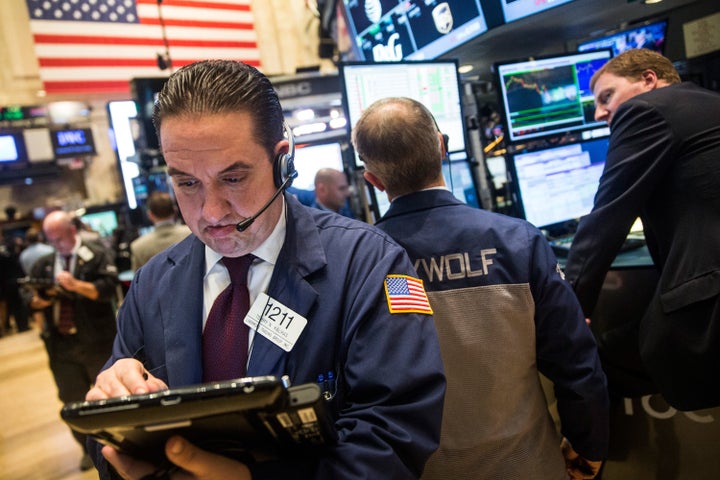 Traders on the floor of the New York Stock Exchange. It is unclear how markets will react if the U.S. does not lift the debt