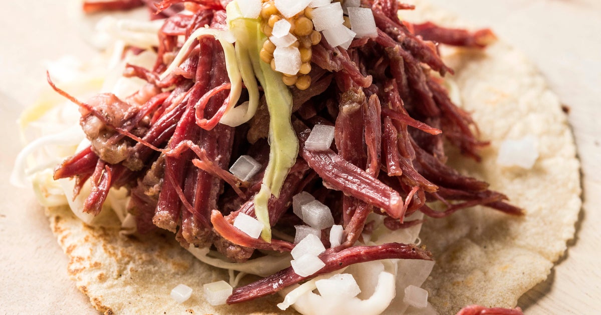 Pastrami Tacos With Mustard Seed Salsa Recipe HuffPost Life