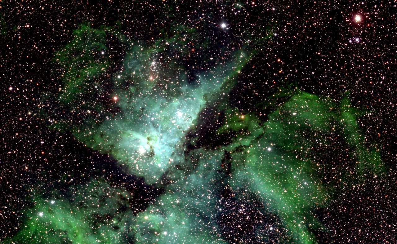 This is just a small section of the Milky Way photo showing Eta Carinae.