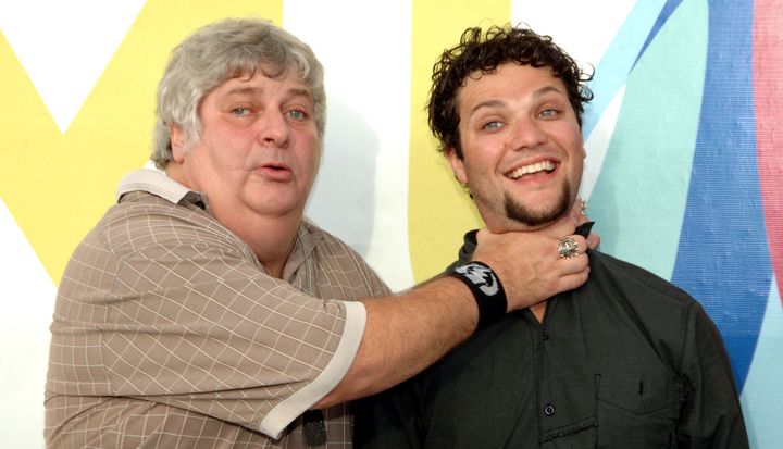 Don Vito and Bam Margera during the 2005 MTV Video Music Awards.