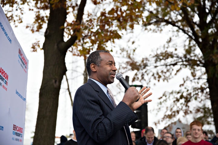 New surveys show Ben Carson, pictured, leading Donald Trump in Iowa.