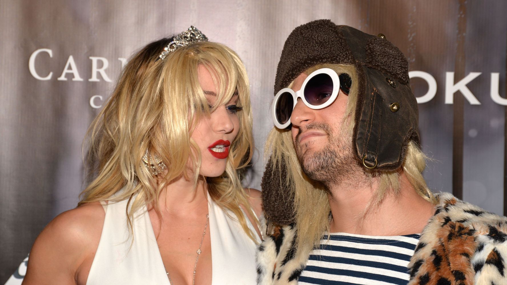 kurt cobain,Courtney Love,halloween 2015, celebrities in halloween costumes,m...