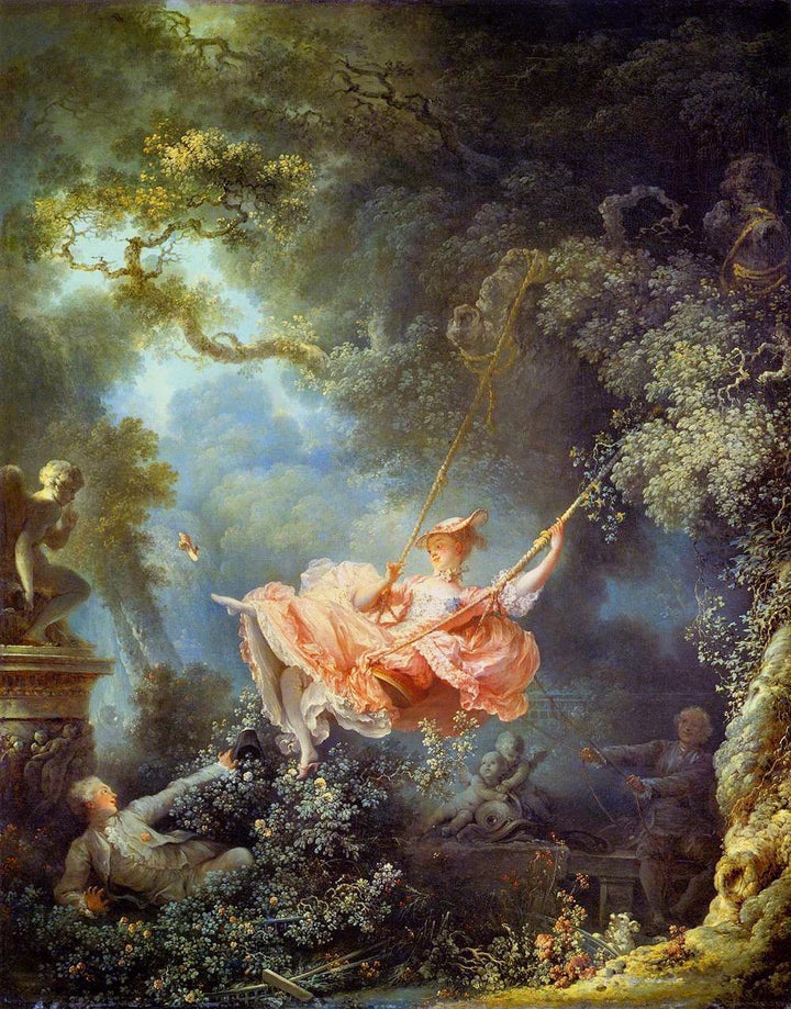 <a href="https://commons.wikimedia.org/wiki/File:Fragonard,_The_Swing.jpg">Fragonard, The Swing, 1767</a>