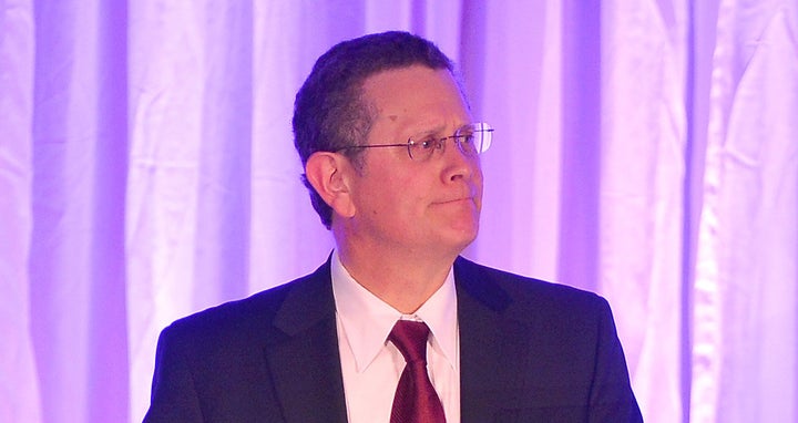 Researcher David Lisak is shown speaking at an awards ceremony in 2012 in California. 