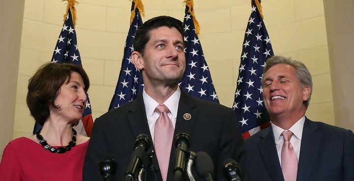 Rep. Paul Ryan (R-Wis.) speaks to the press ahead of his confirmation as the new House Speaker.