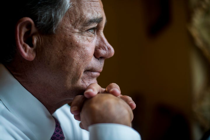 During his last full day as Speaker of the House, Speaker of the House John Boehner (R-Ohio) works in his office with staff on Capitol Hill. (Photo by Melina Mara/The Washington Post via Getty Images)