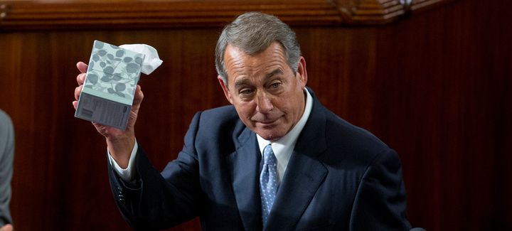 Boehner bids the chamber farewell.
