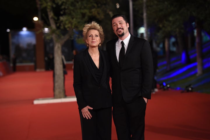 Mary Mapes and James Vanderbilt walk the red carpet at the Rome Film Festival on Oct. 16, 2015.