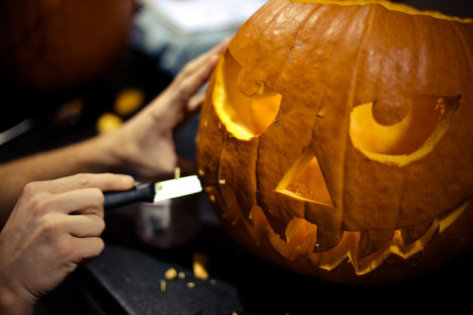 1. Watch Your Fingers When Carving Pumpkins