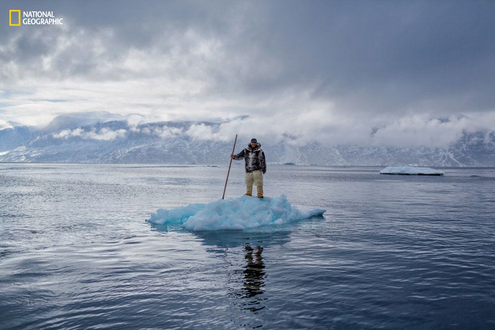 Slovenian photographer Ciril Jazbec traveled to Uummannaq Fjord, Greenland, to photograph the human face of climate change.