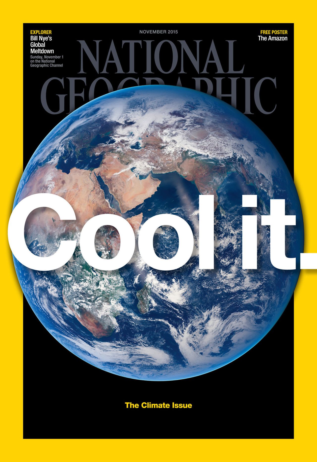 Jazbec's photos are featured in National Geographic's November 2015 issue on climate change.