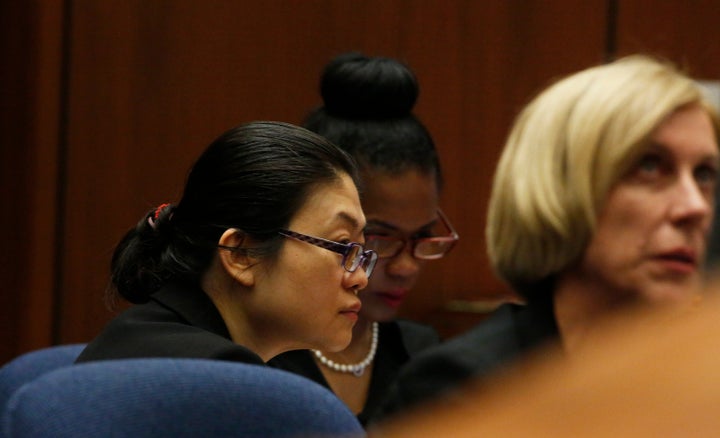 Defendant Hsiu-Ying 'Lisa' Tseng, left, listens during jury instructions along with her defense attorney Tracy Green (R) at t