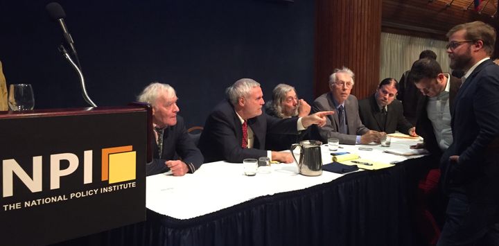 Speakers at the "Become Who We Are" conference talk with members of the media on Oct. 31, 2015, in Washington, D.C.