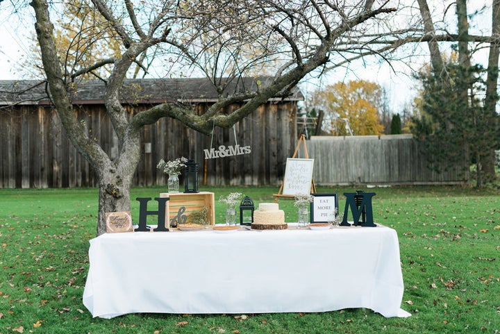 The replica of the dessert display, recreated by Dana. 