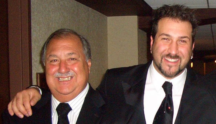 Joey Fatone and his father, Joseph Fatone, Sr.