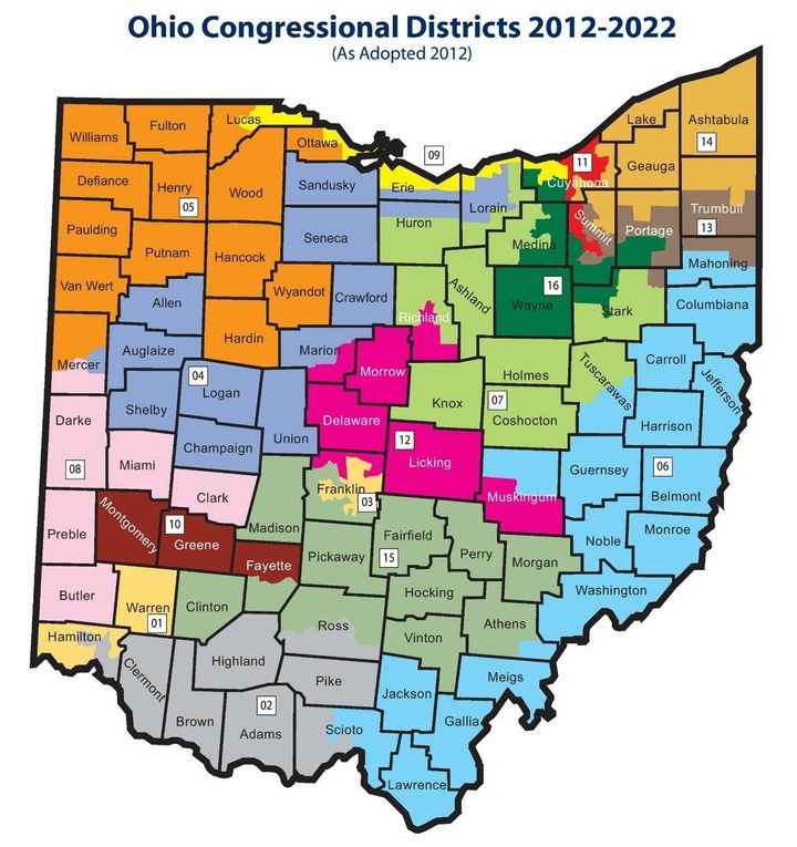 Ohio congressional districts.
