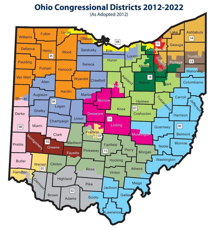 Ohio congressional districts.