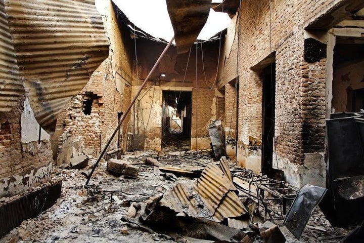 The interior of the MSF hospital in Kunduz a few days after the attack.