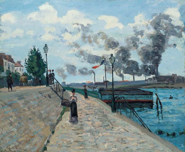 The Seine at Charenton, 1874, Jean-Baptiste Armand Guillaumin. Oil on canvas, 21 1/4 x 25 3/8 in. Norton Simon Art Foundation, M.1968.16.2.P.