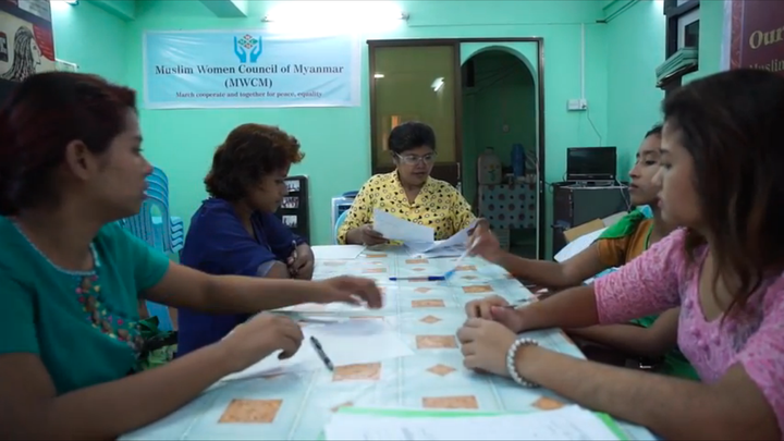 A group of women in Myanmar is trying to provide education to discourage people in their community from radicalizing.