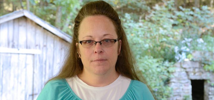 Kim Davis, the Kentucky court clerk who went to jail because she refused to issue gay marriage licenses. 
